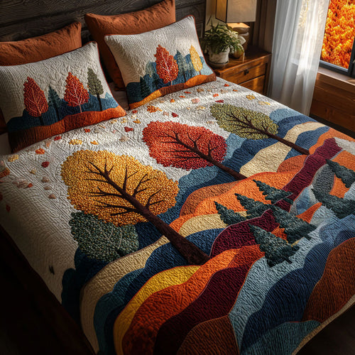 Woodland Walks 3-Piece Quilted Bedding Set NCU0PT7763