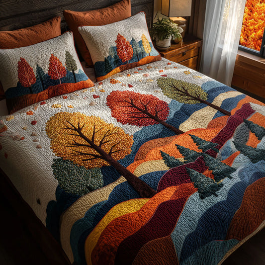 Woodland Walks 3-Piece Quilted Bedding Set NCU0PT7763