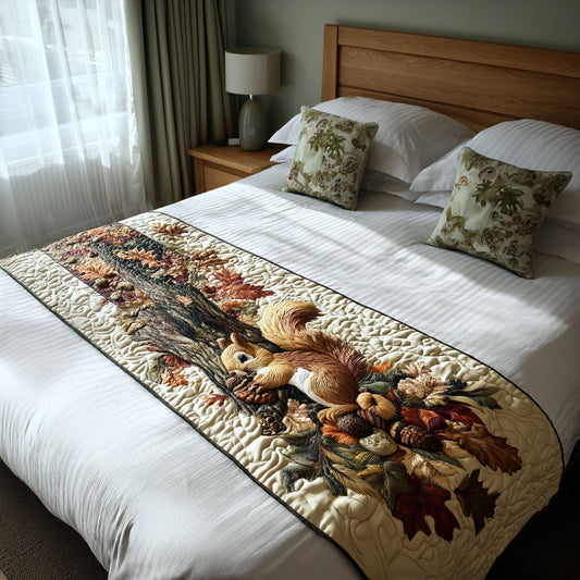 Woodland Wanderer Quilted Bed Runner NCU0PT7945
