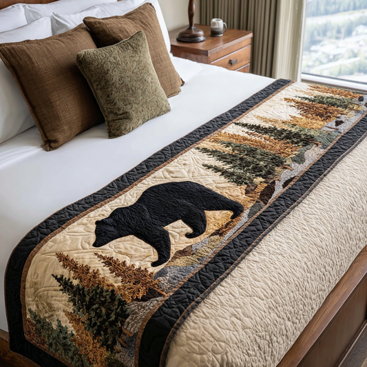 Woodland Wanderers Quilted Bed Runner NCU0PT8386