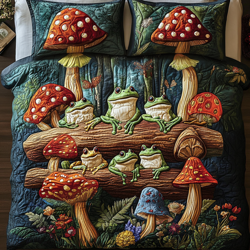Woodland Whimsy 3-Piece Quilted Bedding Set NCU0VH2316