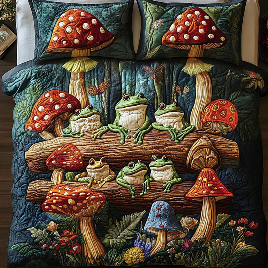 Woodland Whimsy 3-Piece Quilted Bedding Set NCU0VH2316