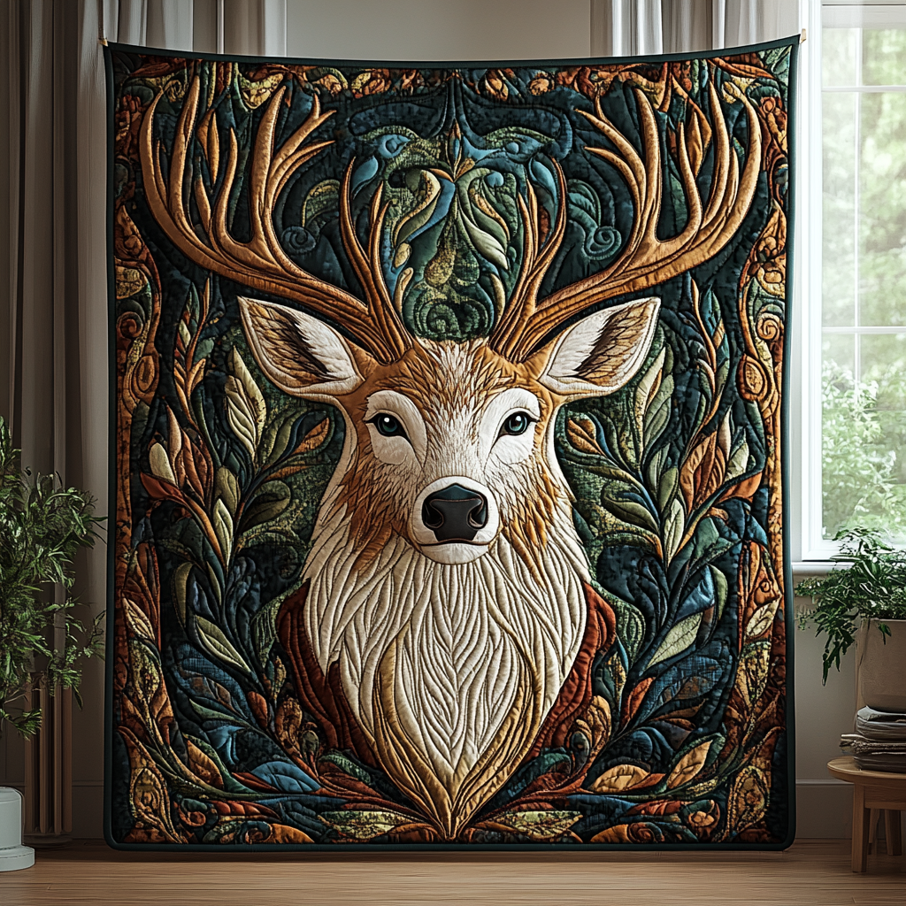 Woodland Whisper Quilted Blanket NCU0DV3695