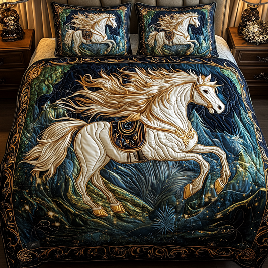 Woodland Whispers 3-Piece Quilted Bedding Set NCU0VH0362