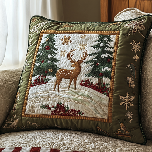 Woodland Whispers Quilted Pillow Case NCU0VH603