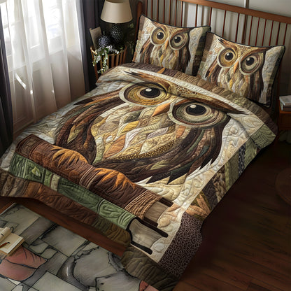 Woodland Wisdom 3-Piece Quilted Bedding Set NCU0VL784