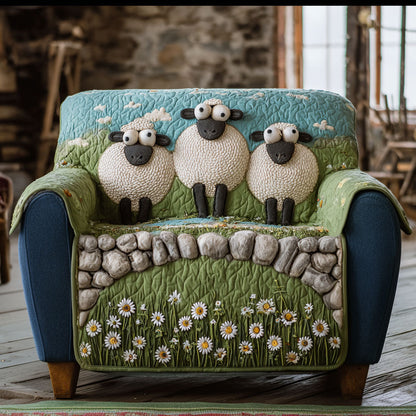 Woolly Daydream Quilted Sofa Cover NCU0PT11128