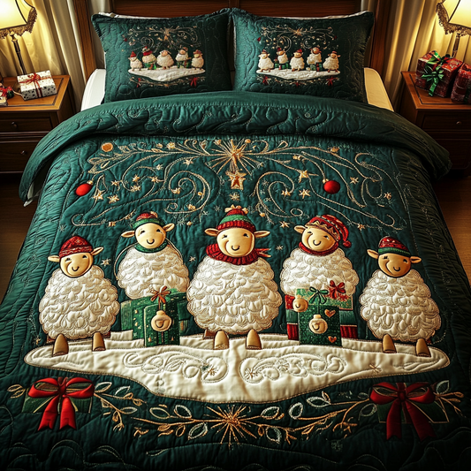Wooly Winter 3-Piece Quilted Bedding Set NCU0VH1139