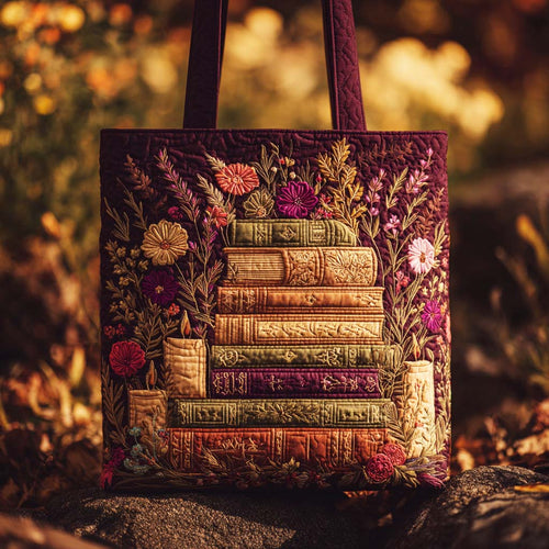 Word Meadow Quilted Tote Bag NCU0TD191