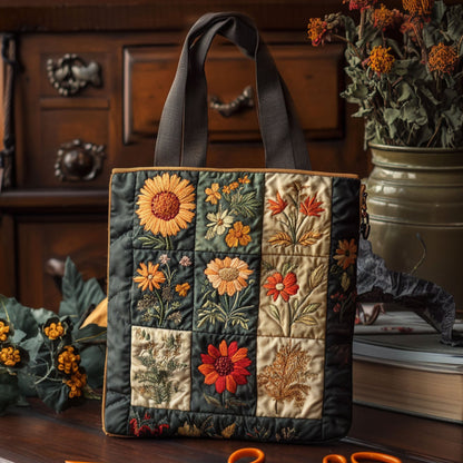 Woven Petals Quilted Tote Bag NCU0PT7912
