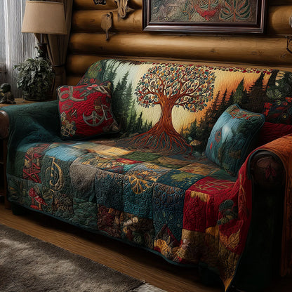 Woven Wilderness Quilted Sofa Cover NCU0PT11304