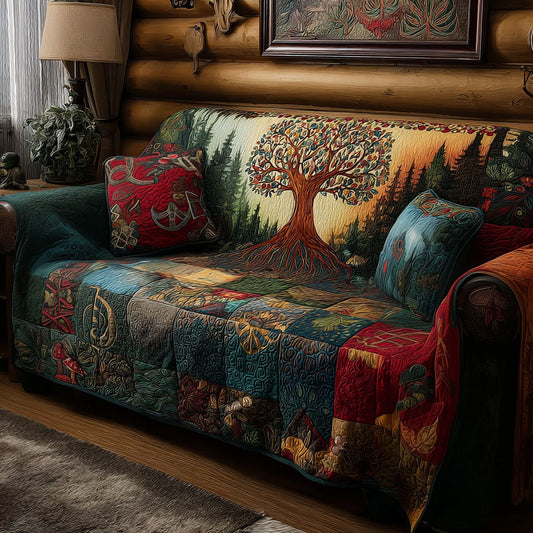 Woven Wilderness Quilted Sofa Cover NCU0PT11304