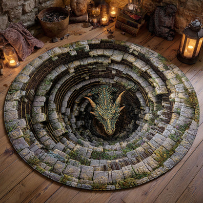 Wyrm Gate Quilted Round Mat NCU0DV7911