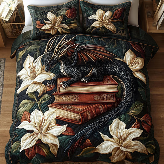 Wyverns Wisdom 3-Piece Quilted Bedding Set NCU0PT5572