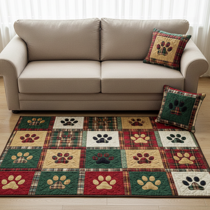 Xmas Paw Area Rug NCU0NT11202