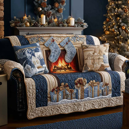 Xmas Eve Quilted Sofa Cover NCU0NT10949