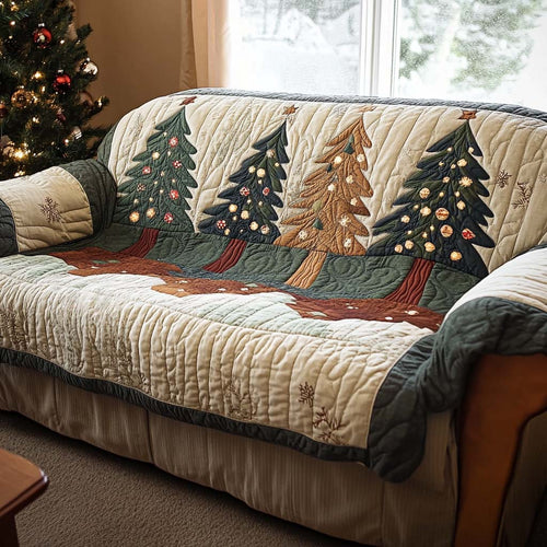Xmas Morning Quilted Sofa Cover NCU0NT11074