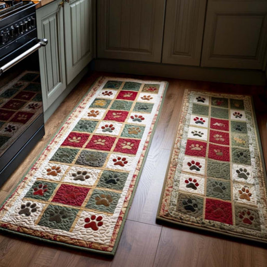 Xmas Paw Kitchen Area Rug NCU0NT11402