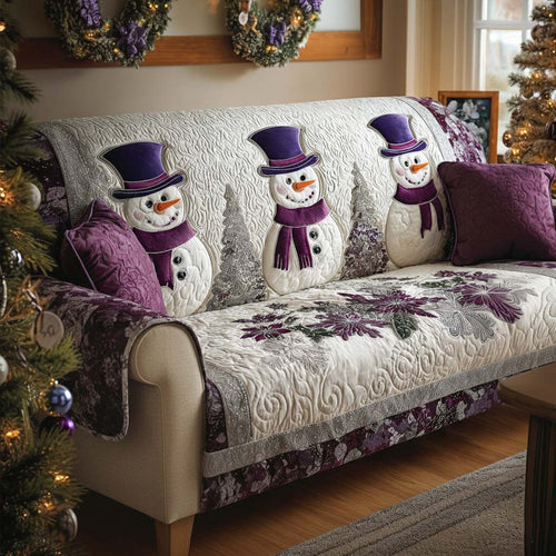 Xmas Sparkle Quilted Sofa Cover NCU0NT10971