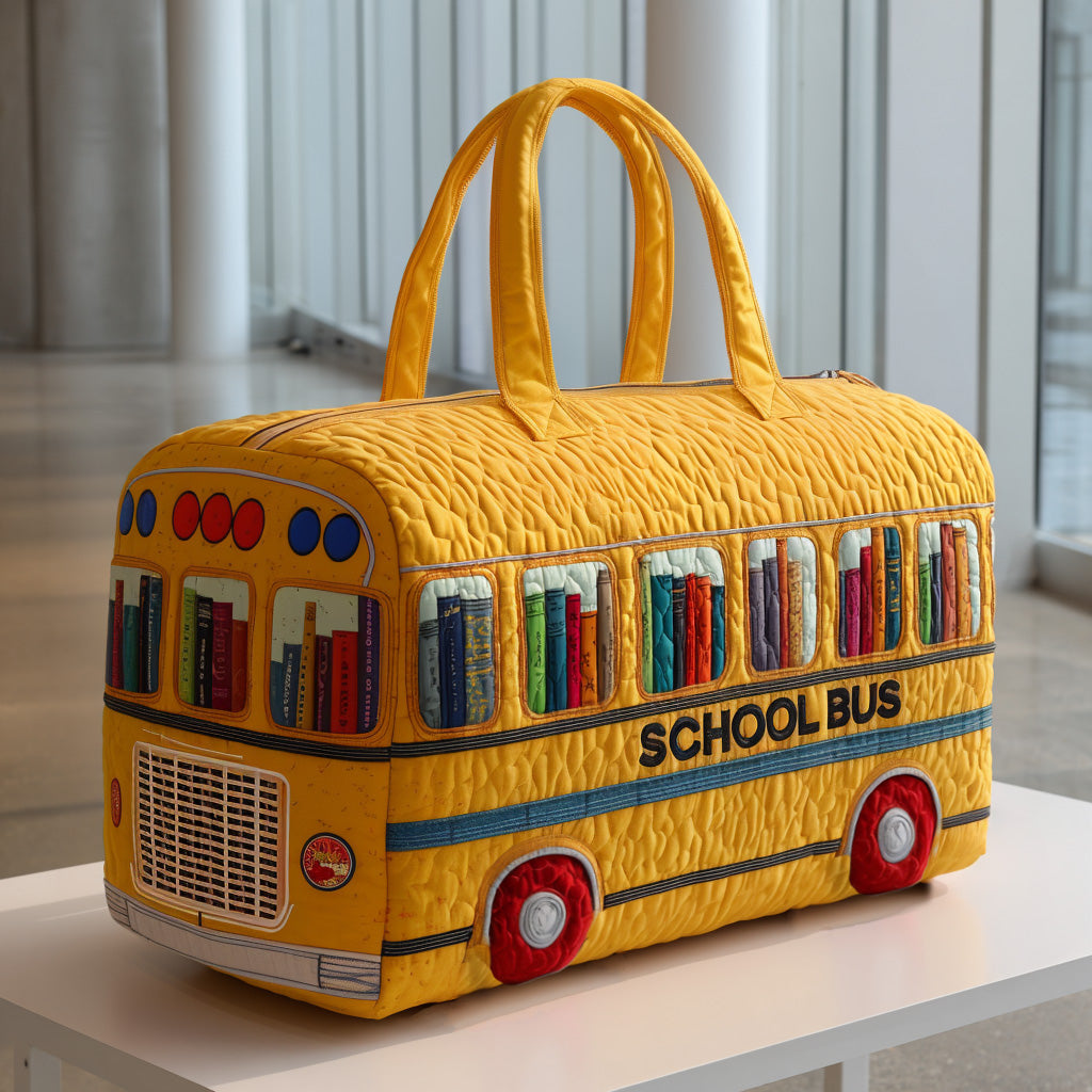 School Bus Quilted Duffle Bag NCU0VT243 – Vantique
