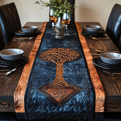 Yggdrasil Rising Quilted Table Runner NCU0PT6827