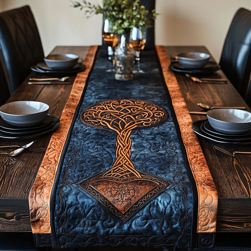 Yggdrasil Rising Quilted Table Runner NCU0PT6827