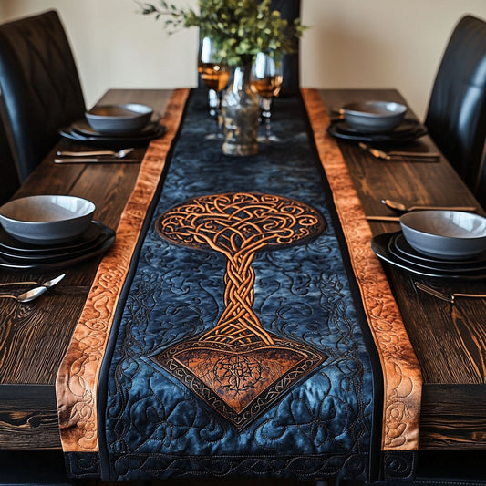 Yggdrasil Rising Quilted Table Runner NCU0PT6827