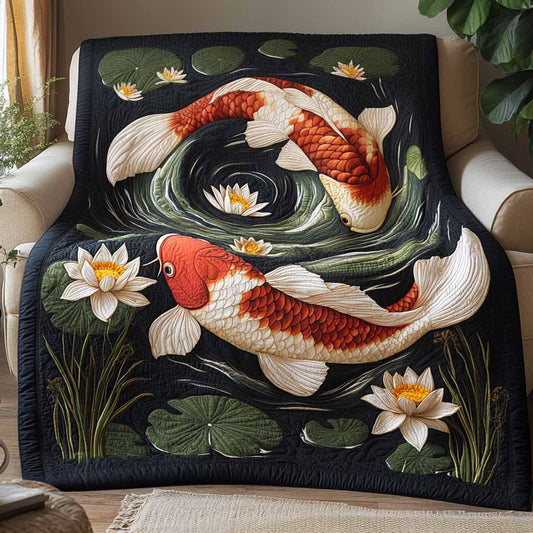 Yin Koi Quilted Blanket NCU0XD2641