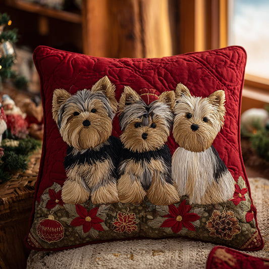 Yorkie Magic Quilted Pillow Case NCU0DV8005
