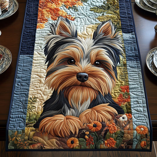 Yorkie Magic Quilted Table Runner NCU0DV5837