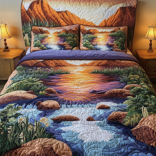 Yosemite Dreams 3-Piece Quilted Bedding Set NCU0PT6293