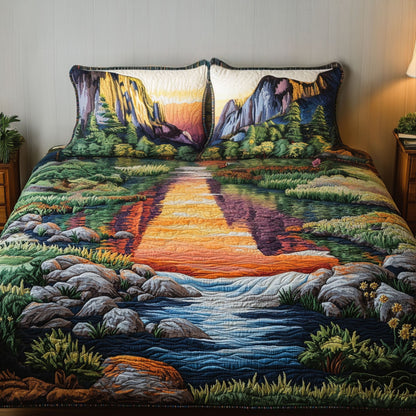Yosemite Serenity 3-Piece Quilted Bedding Set NCU0PT6297