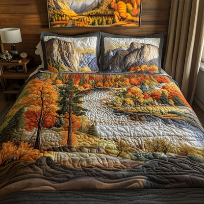 Yosemite Wonders 3-Piece Quilted Bedding Set NCU0PT6299