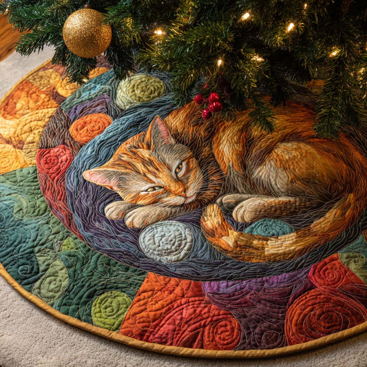 Yule Nap Haven Quilted Tree Skirt NCU0XD1442