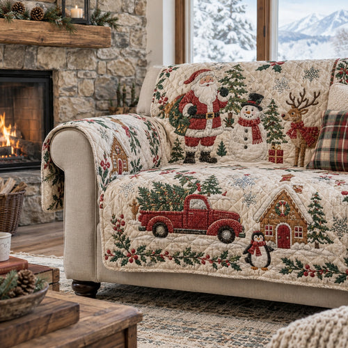 Yule Vintage Hauler Quilted Sofa Cover NCU0VL4047