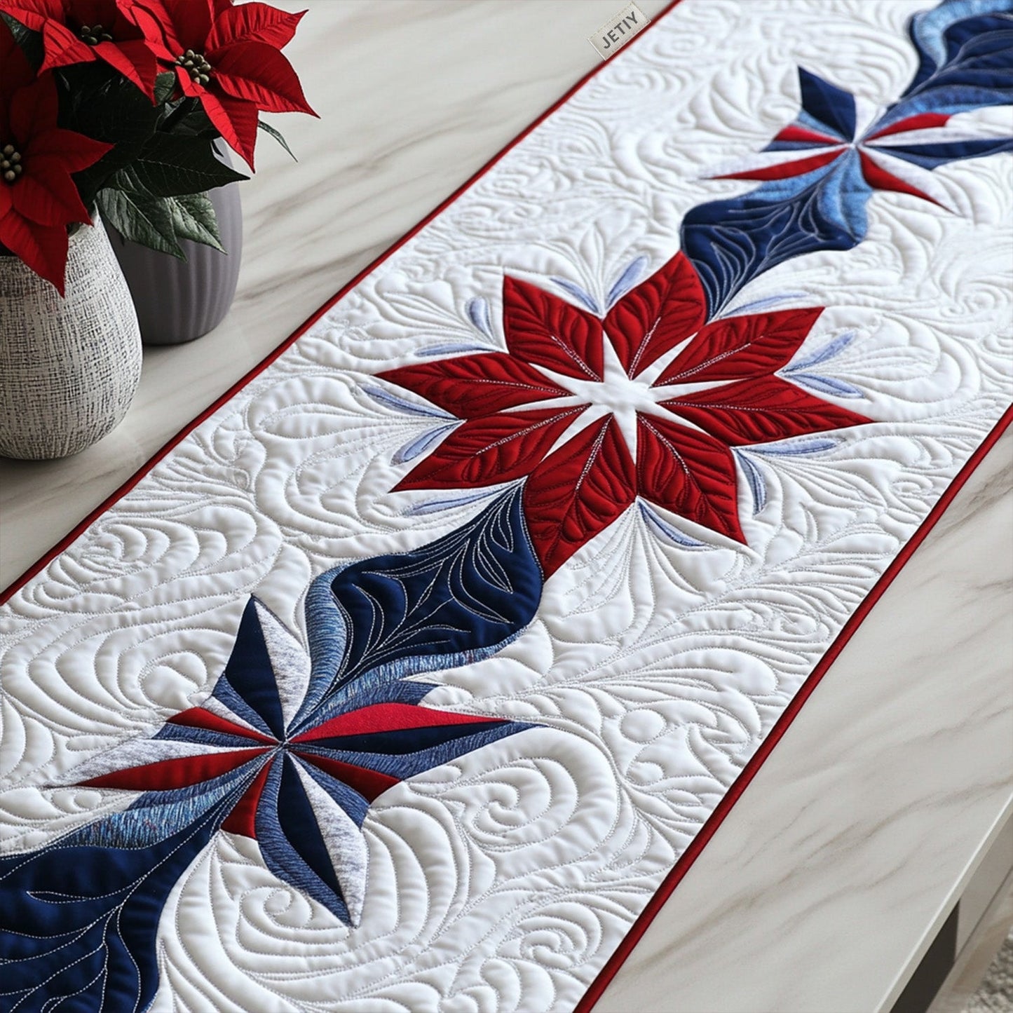 Yuletide Bliss Quilted Table Runner NCU0PT2223