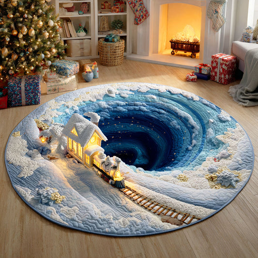 Yuletide Cheer Quilted Round Mat NCU0TD792