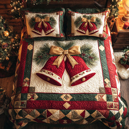 Yuletide Chime 3-Piece Quilted Bedding Set NCU0TV270