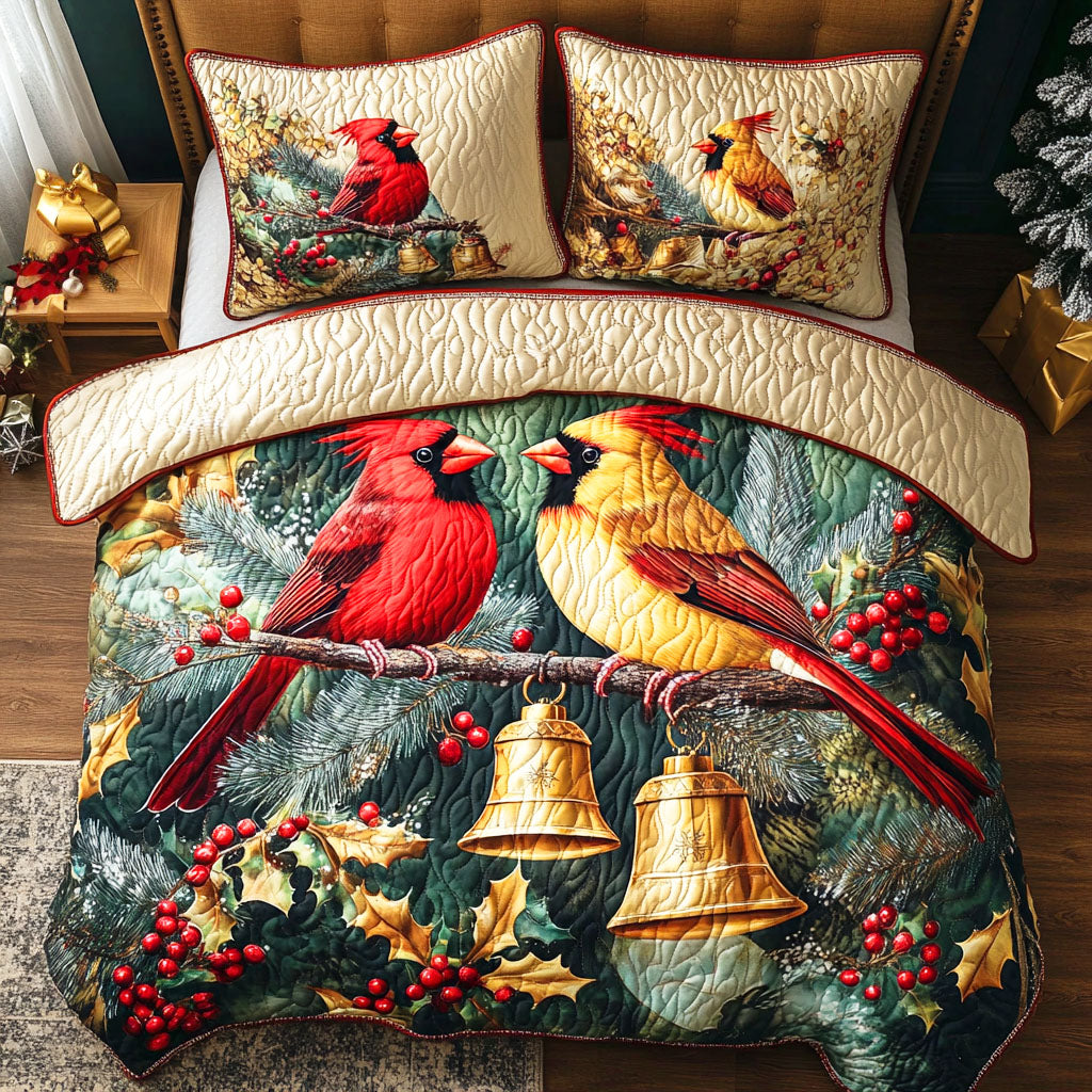 Yuletide Dream 3-Piece Quilted Bedding Set NCU0TD465