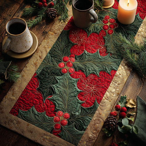 Yuletide Dream Quilted Table Runner NCU0TD412