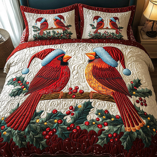 Yuletide Duet 3-Piece Quilted Bedding Set NCU0DV7374