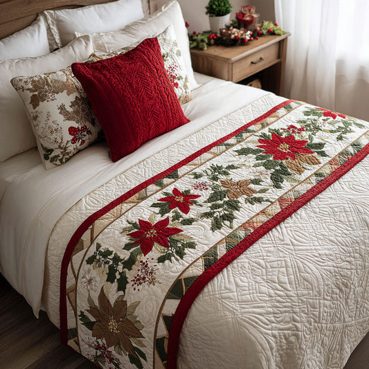 Yuletide Elegance Quilted Bed Runner NCU0PT8994