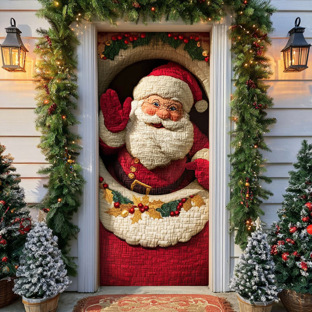 Yuletide Greetings Quilted Door Cover NCU0DV8342