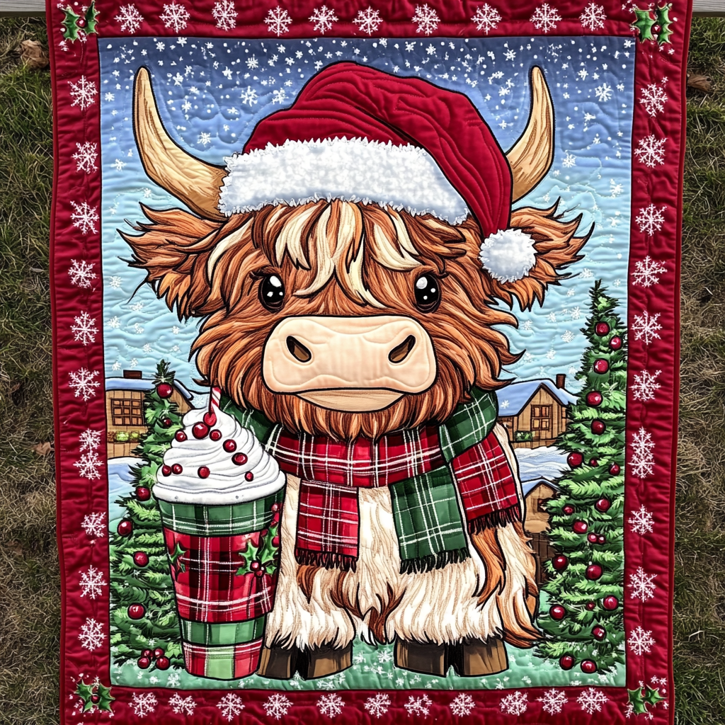 Yuletide Highland Charm Quilted Blanket NCU0DK1495