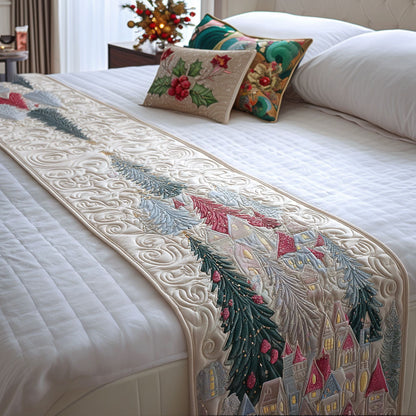 Yuletide Pine Quilted Bed Runner NCU0PT9120