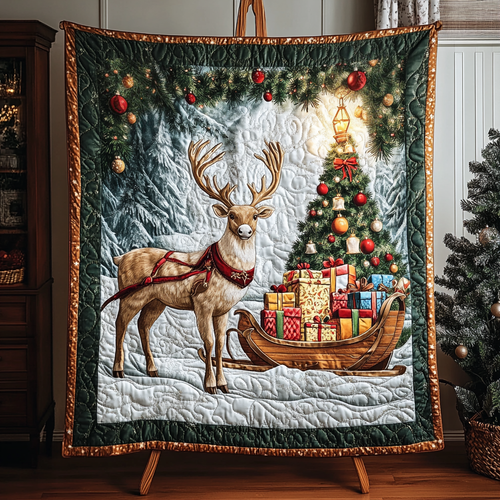 Yuletide Ride Quilted Blanket NCU0VH546