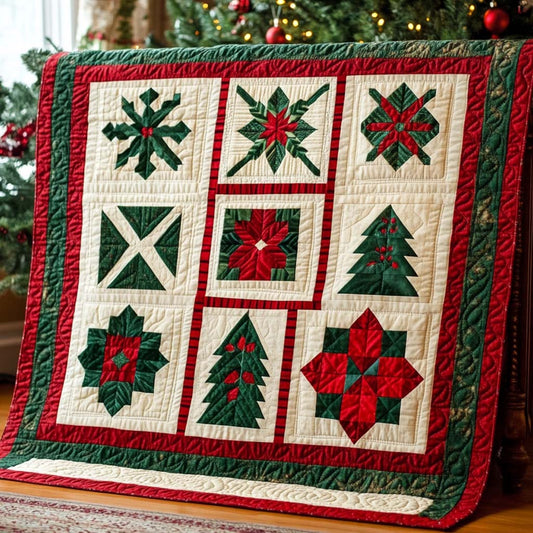Yuletide Spark Quilted Blanket NCU0XD129