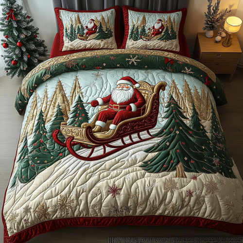 Yuletide Spirit 3-Piece Quilted Bedding Set NCU0DK2758