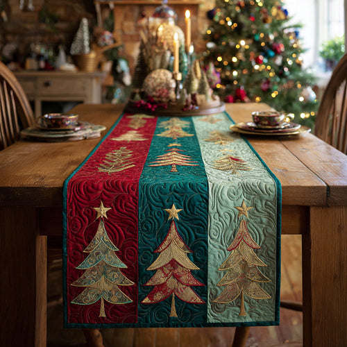 Yuletide Spirit Quilted Table Runner NCU0TV717