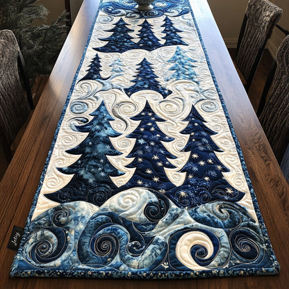 Yuletide Tree Magic Quilted Table Runner NCU0PT2135
